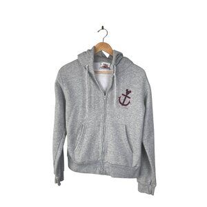 Disney Cruise Line Full Zip Gray Hooded Long Sleeve Jacket Women's Sz. S USA